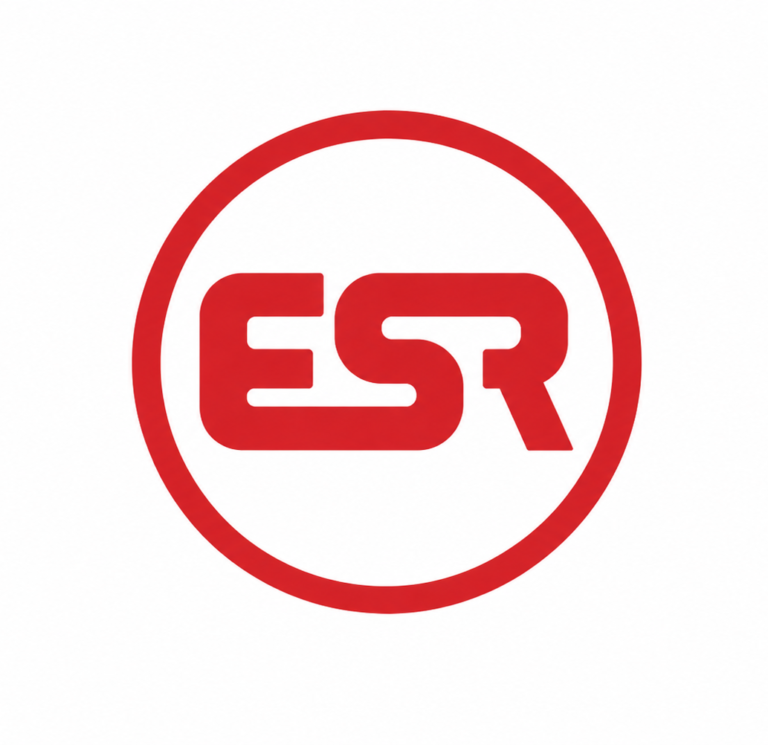 Red ESR Circle Monogram 1