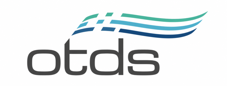 otds logo with colorful swooshes 1